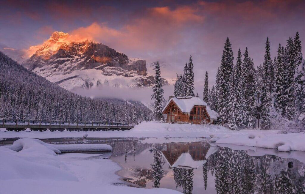 Winter in Rocky Mountain National Park, Canada
