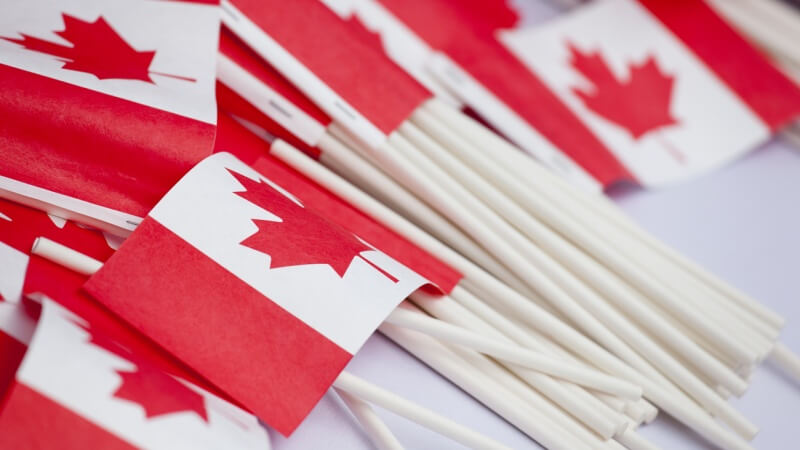 Handheld-Paper-Canada-Flag
