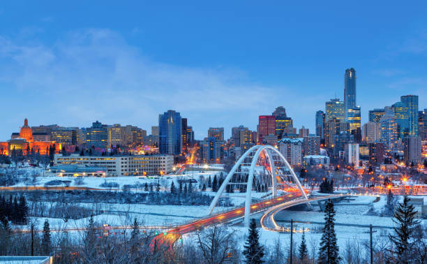 Edmonton-town-Alberta-winter