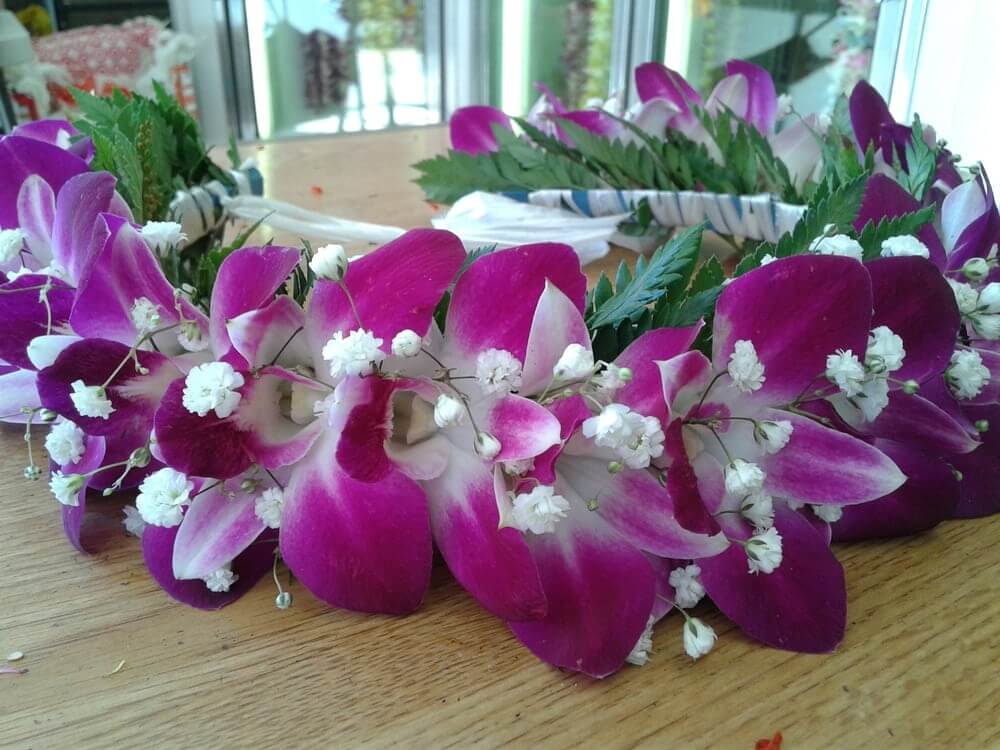 Purple-Orchid-Lei