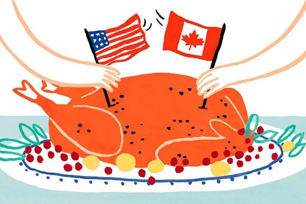 Thanksgiving-Canadians-Americans