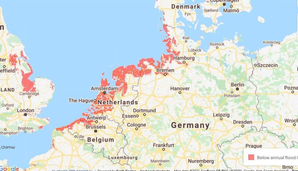  This-Map-Shows-How-The-Netherlands-Could-Disappear-Under-Rising-Sea-Levels