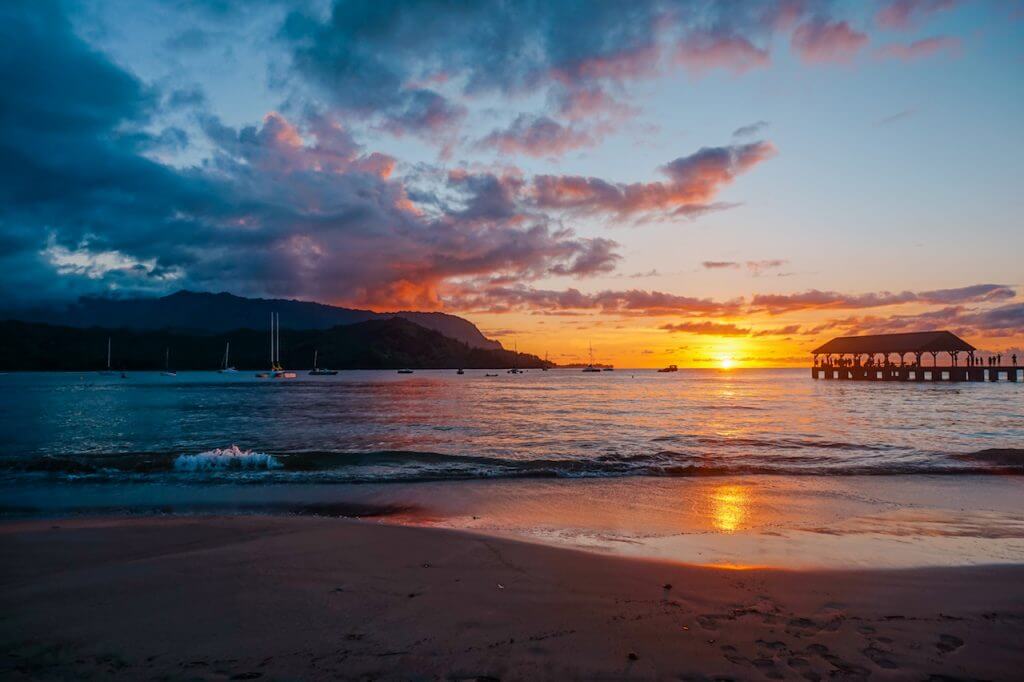 Hanalei-Bay-Sunset-Beach-Hawaii 