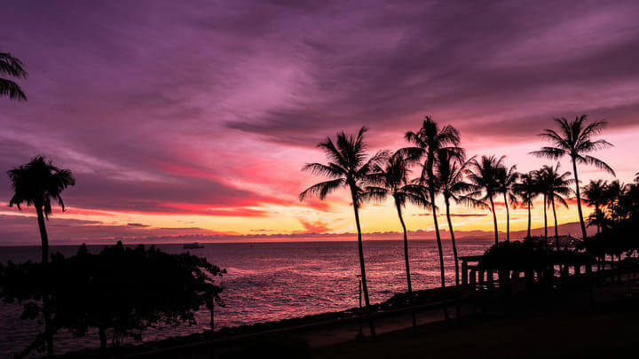 Hawaii-Sunset-Time 