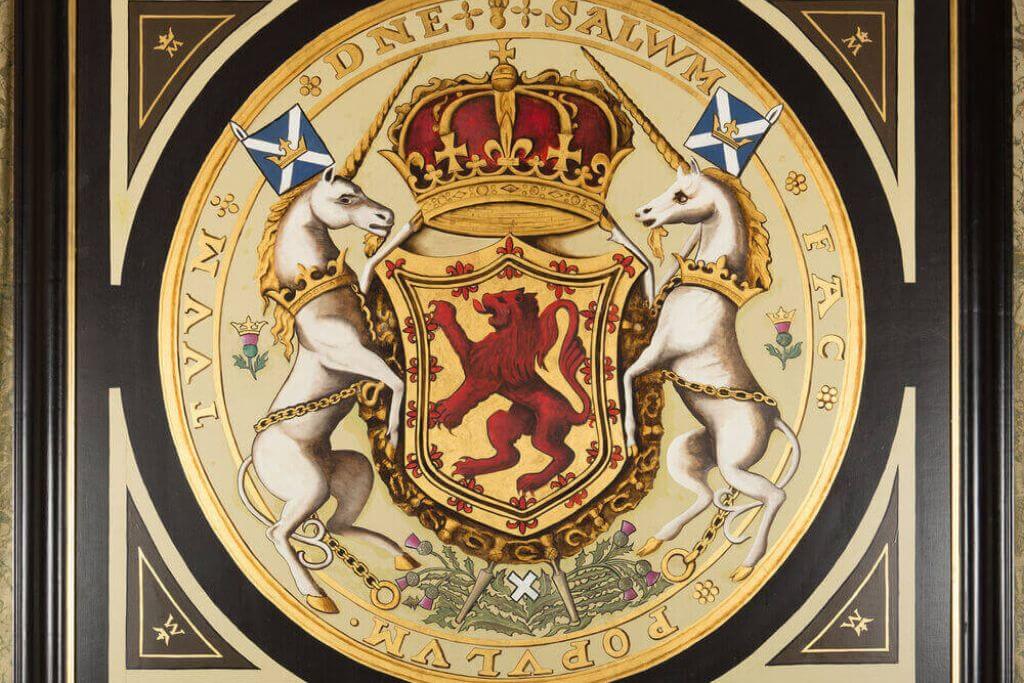 Queen-of-Scots’-coat-of-arms-at-Falkland-Palace
