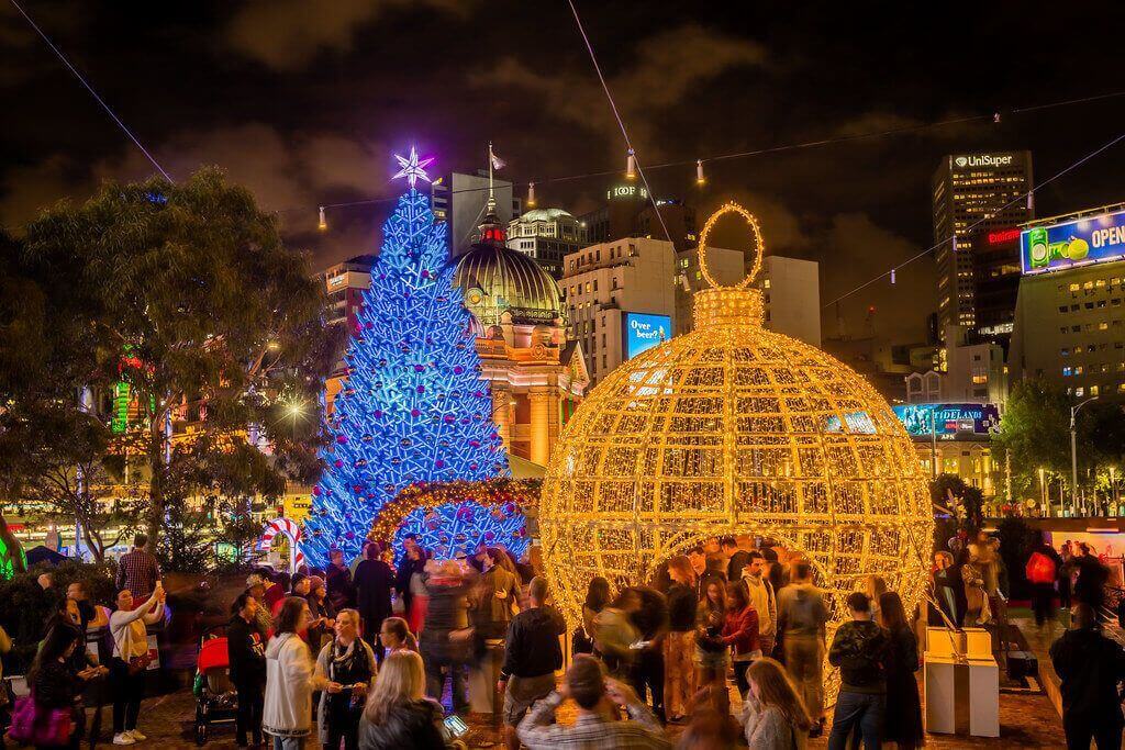 Christmas-Federation-Square-best-christmas-lights-melbourne
