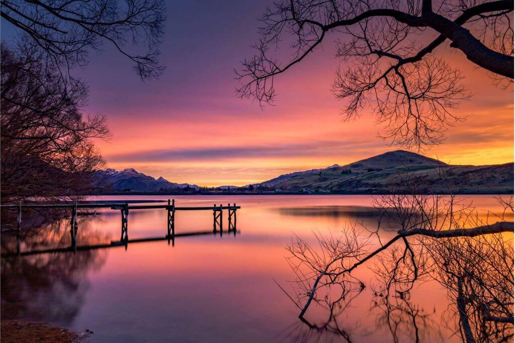 lake-hayes-sunset