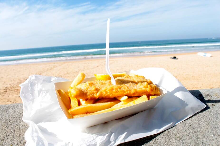 Fish-and-Chips-on-the-beach