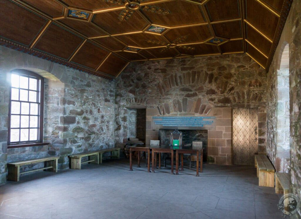 dunnottar castle scotland inside